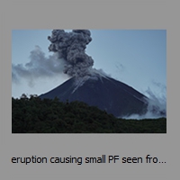 eruption causing small PF seen from the main shelter